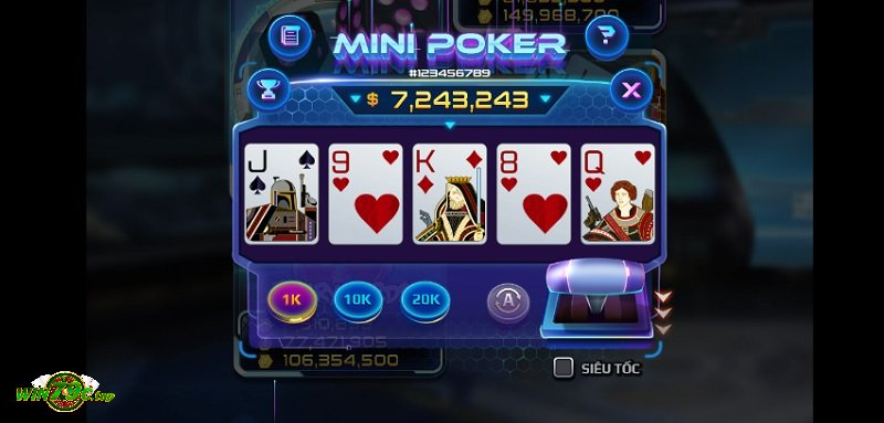 Mini Poker - Bộ môn lôi cuốn mà cược thủ nên trải nghiệm một lần